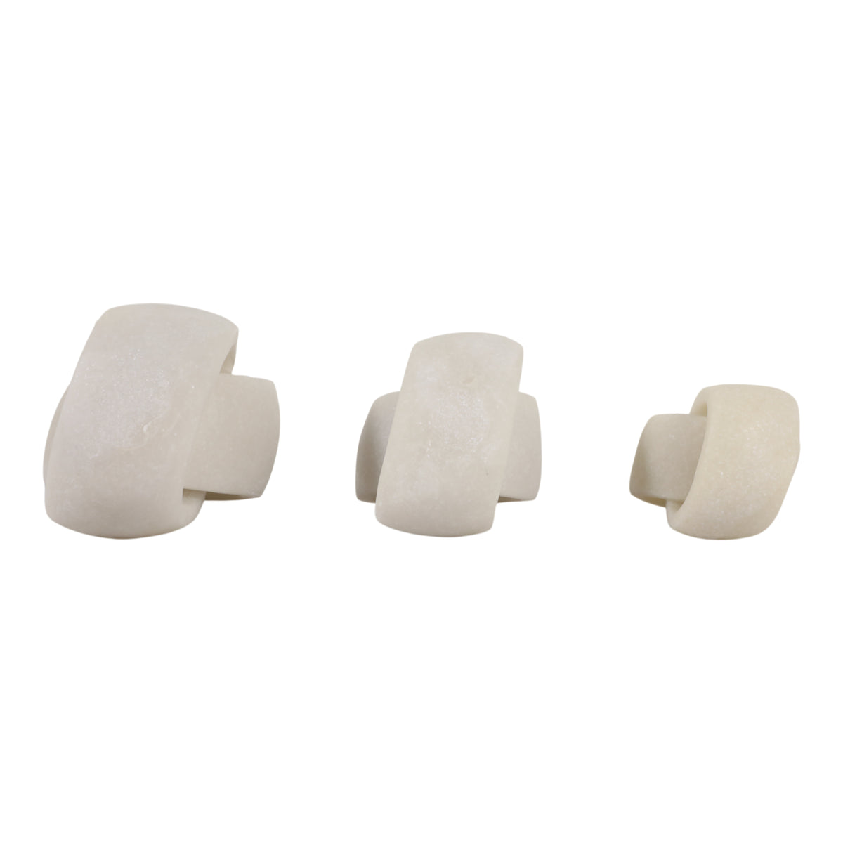 Haleyshaw Set of 3 White Decor — 5″ — additional view