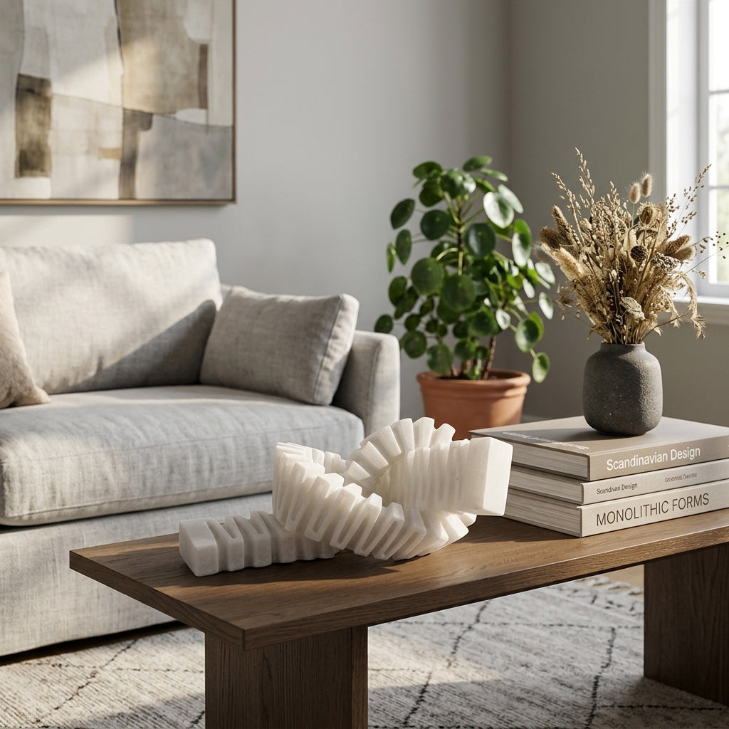 Halfordrun White Decor — 8″ — additional view