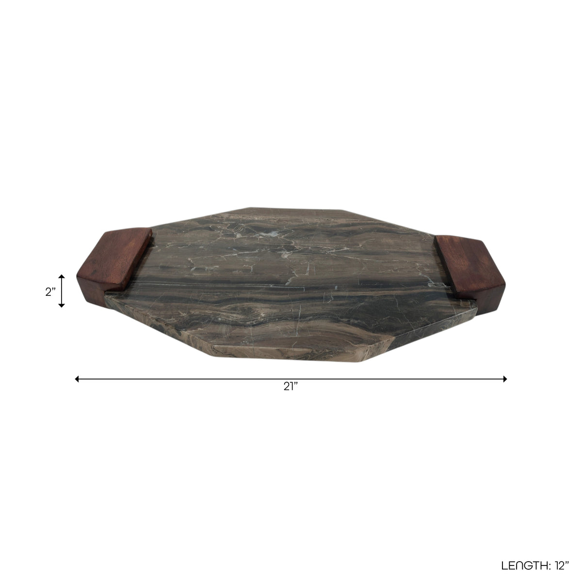 Bayworth Brown Tray — 2″ — additional view