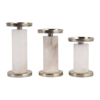 Fallondale Set of 3 White Candle Holder — 7″ — additional view