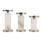 Fallondale Set of 3 White Candle Holder — 7″ — additional view