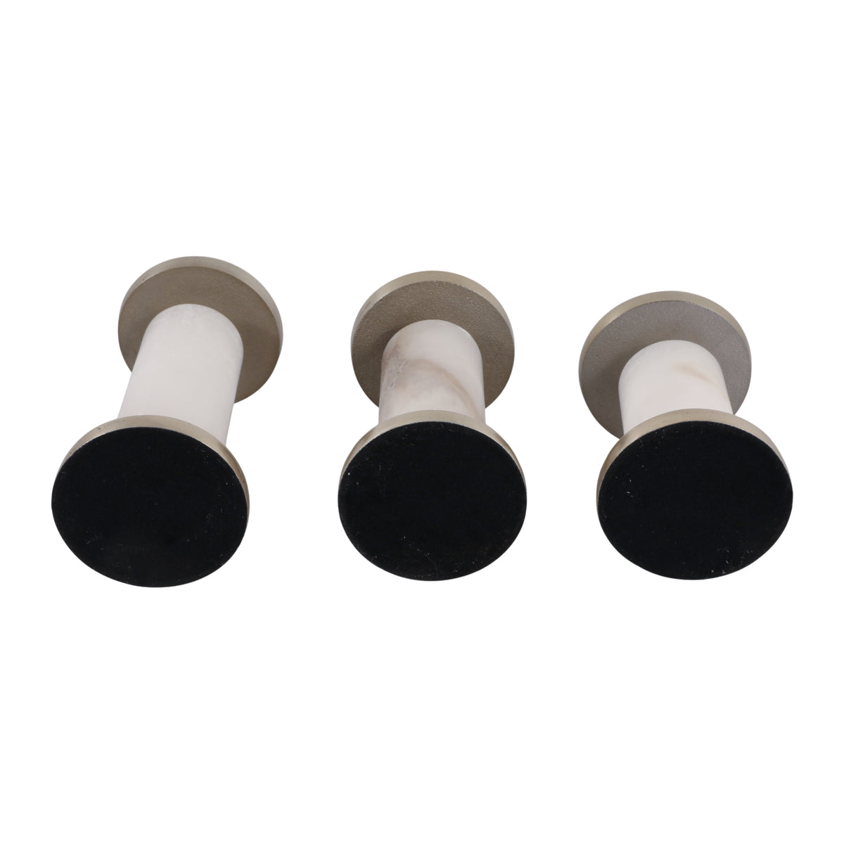 Fallondale Set of 3 White Candle Holder — 7″ — additional view