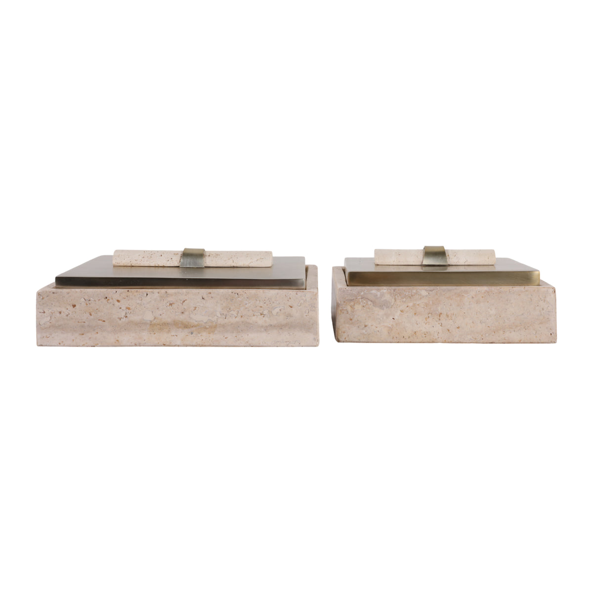 Bayardwood Set of 2 Gold Boxes — 4″ — additional view