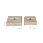 Bayardwood Set of 2 Gold Boxes — 4″ — additional view