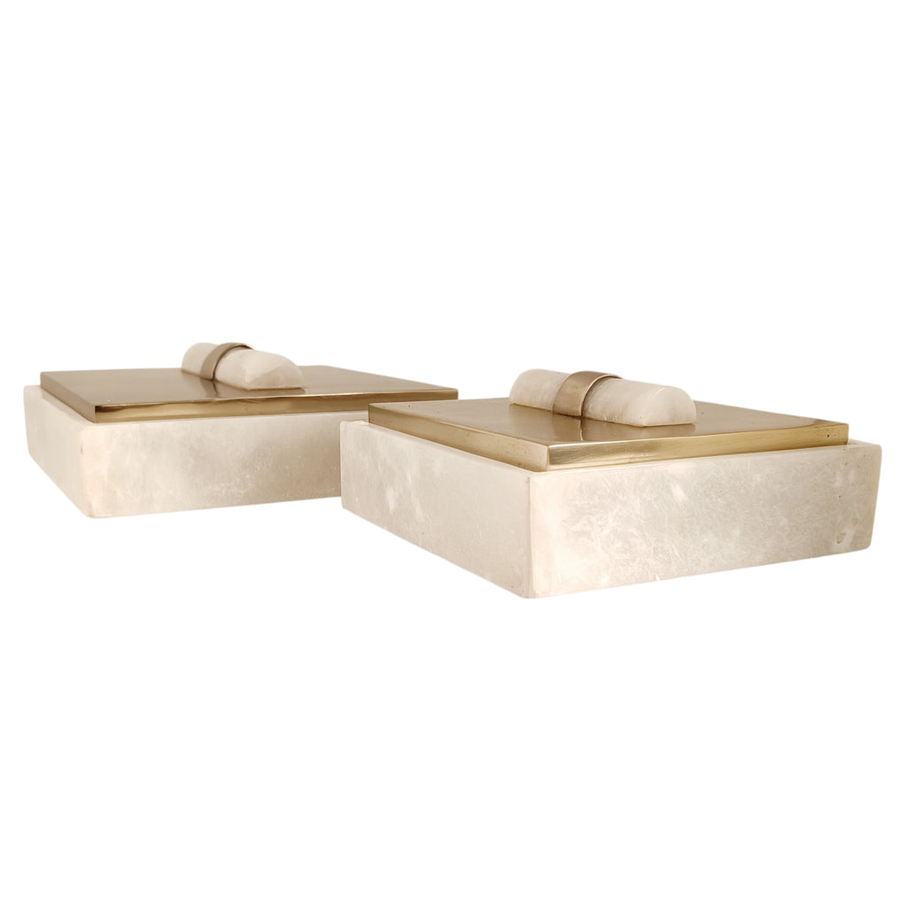 Bayardwood Set of 2 Gold Boxes — 4″ — additional view