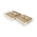 Bayardwood Set of 2 Gold Boxes — 4″ — additional view