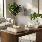 Bayardwood Set of 2 Gold Boxes — 4″ — additional view
