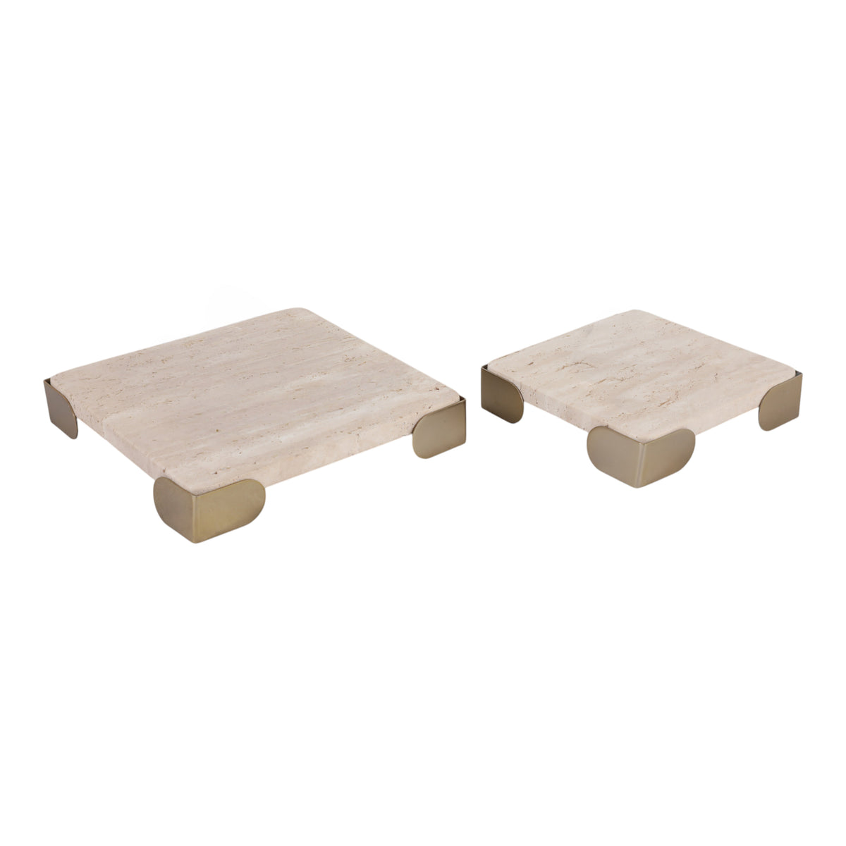 Janeview Set of 2 Ivory Tray — 2″ — additional view