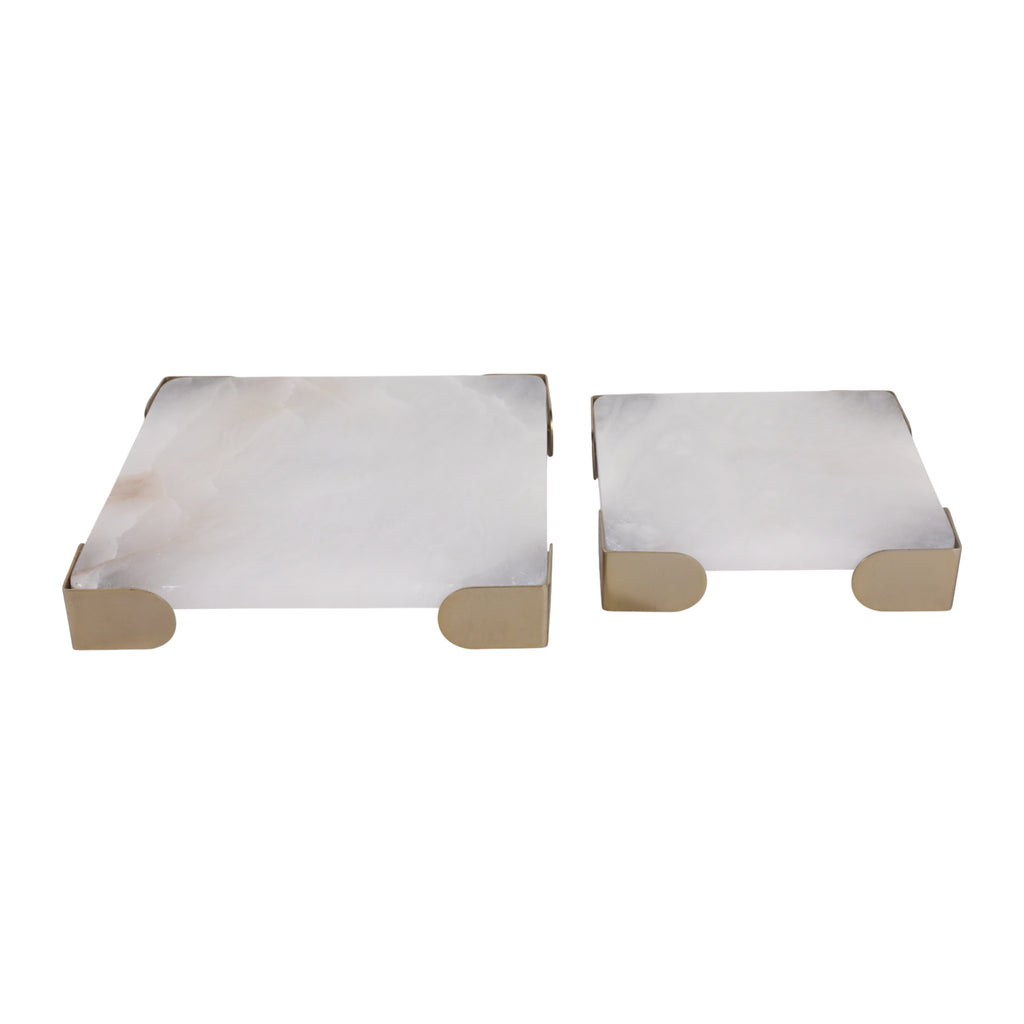 Janeview Set of 2 White Tray — 2″ — additional view
