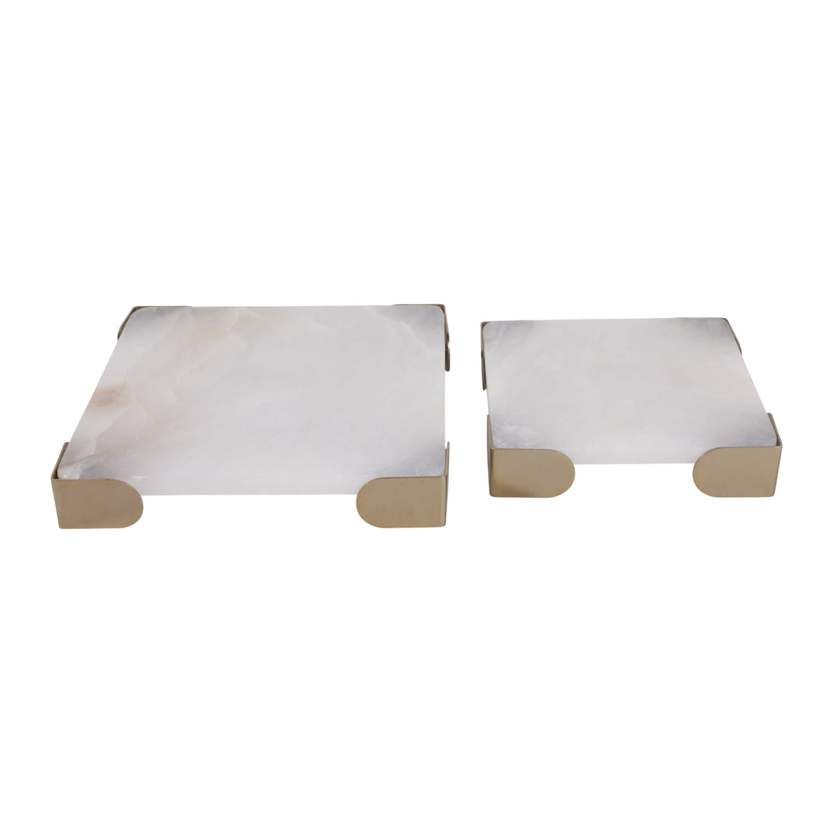 Janeview Set of 2 White Tray — 2″ — additional view