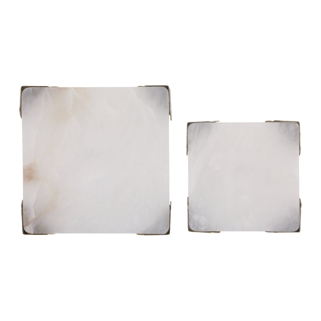 Janeview Set of 2 White Tray — 2″ — additional view