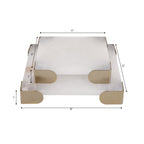 Janeview Set of 2 White Tray — 2″ — additional view