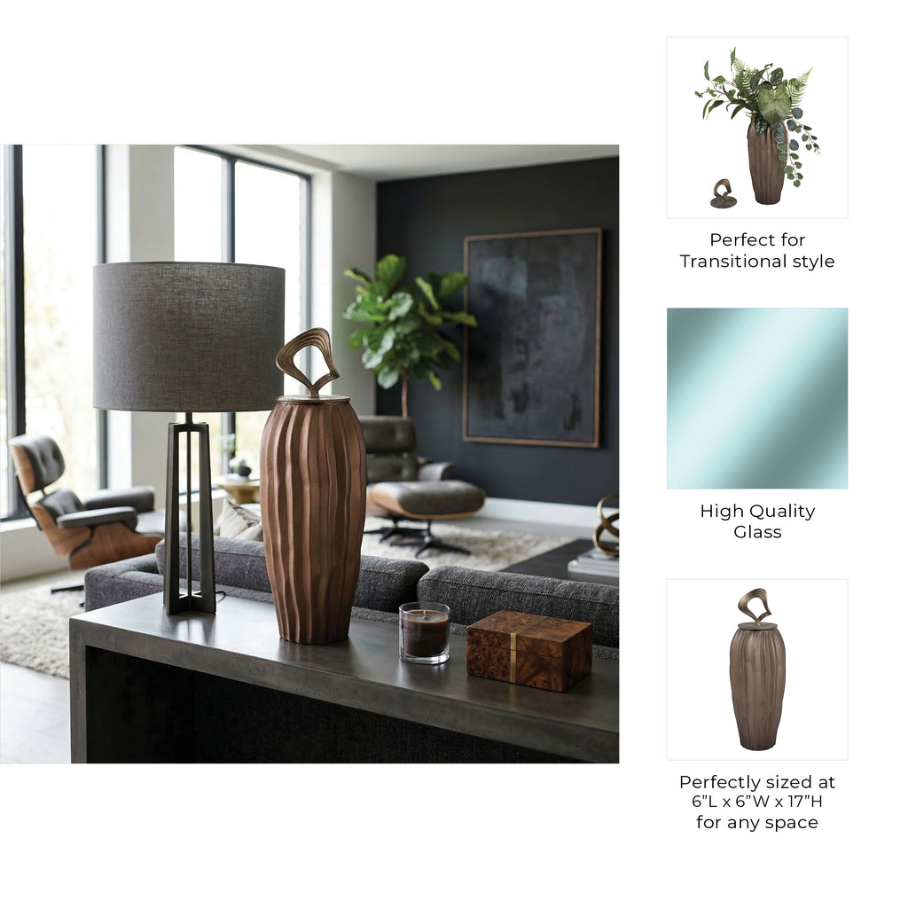 Shaywell Gray Jar — 17″ — additional view