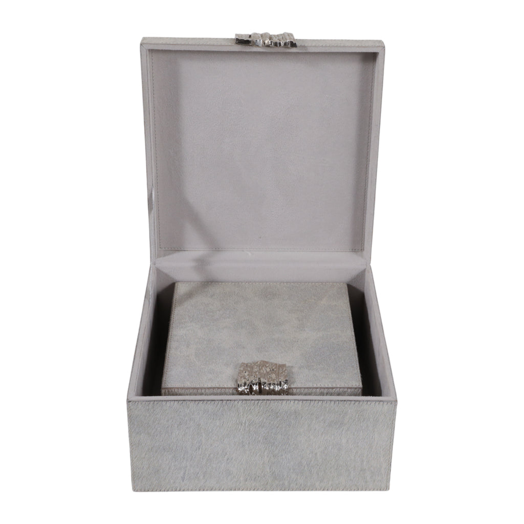 Cannonmoor Set of 2 Silver Boxes — 5″ — additional view