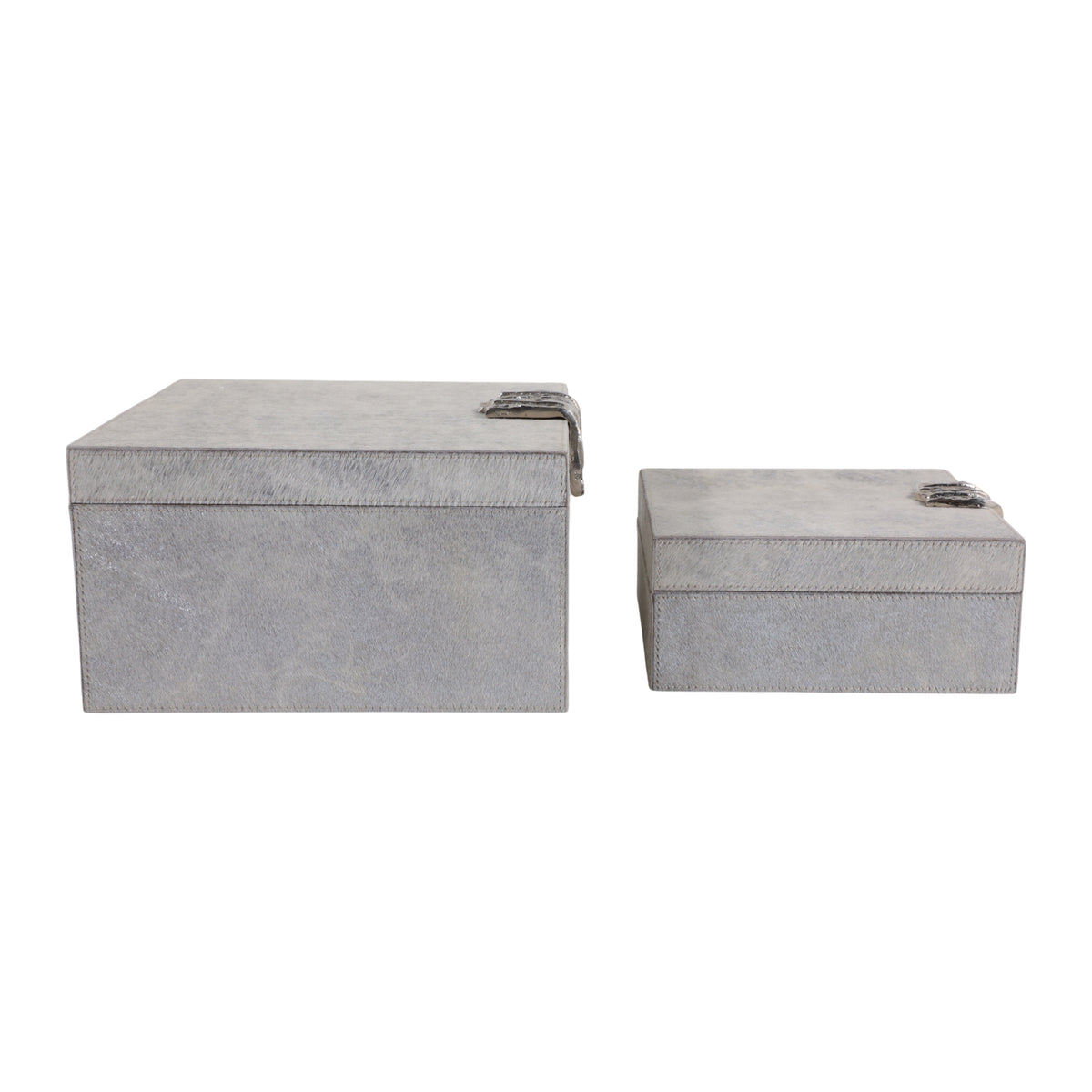 Cannonmoor Set of 2 Silver Boxes — 5″ — additional view