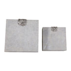Cannonmoor Set of 2 Silver Boxes — 5″ — additional view
