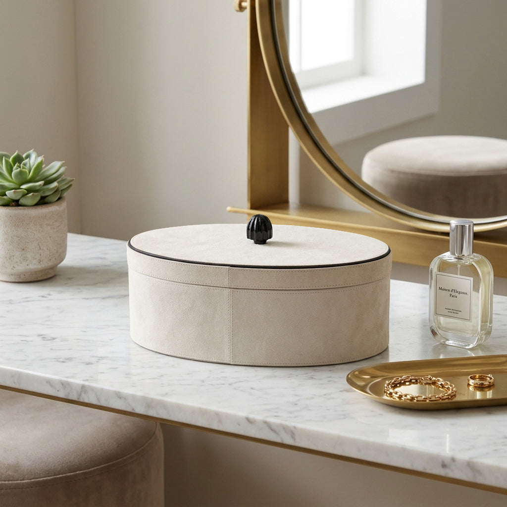 Nileham Ivory Box — 5″ — additional view
