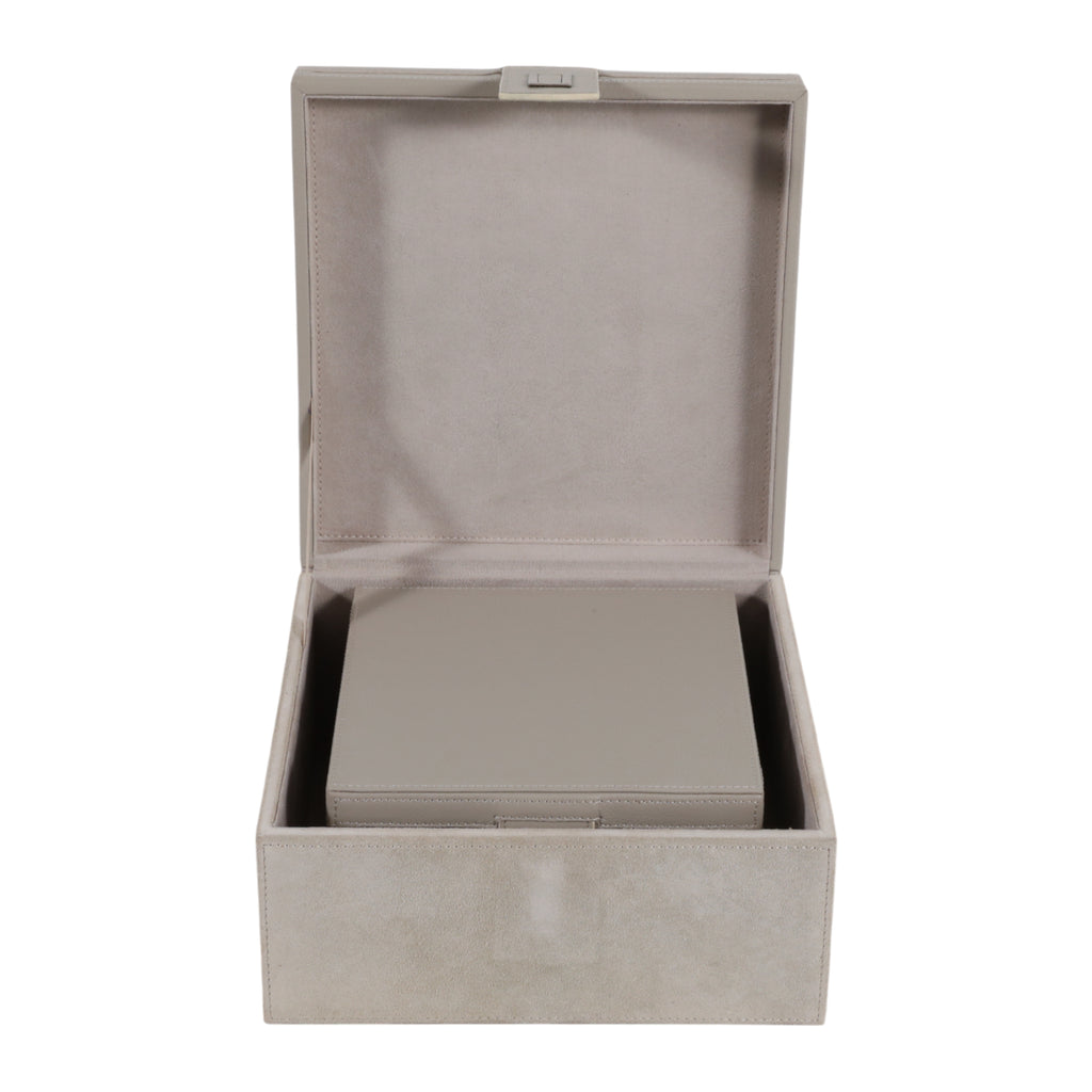 Bentonbeach Set of 2 Ivory Boxes — 5″ — additional view
