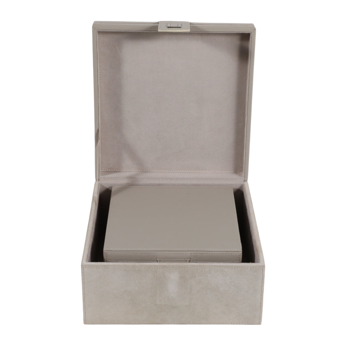Bentonbeach Set of 2 Ivory Boxes — 5″ — additional view