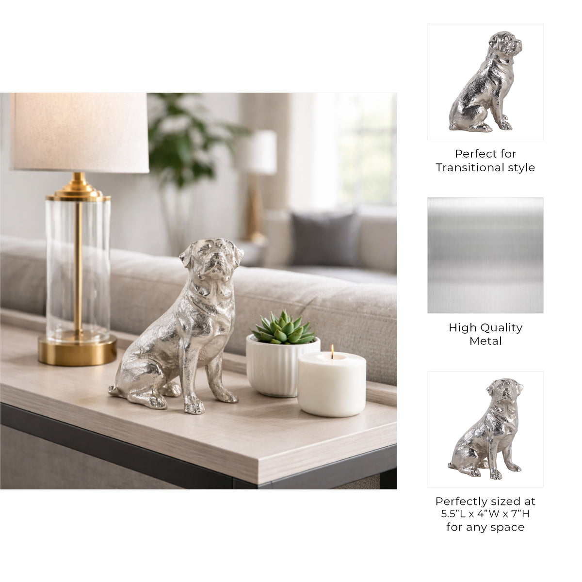 Ivymill Silver Decor — 7″ — additional view