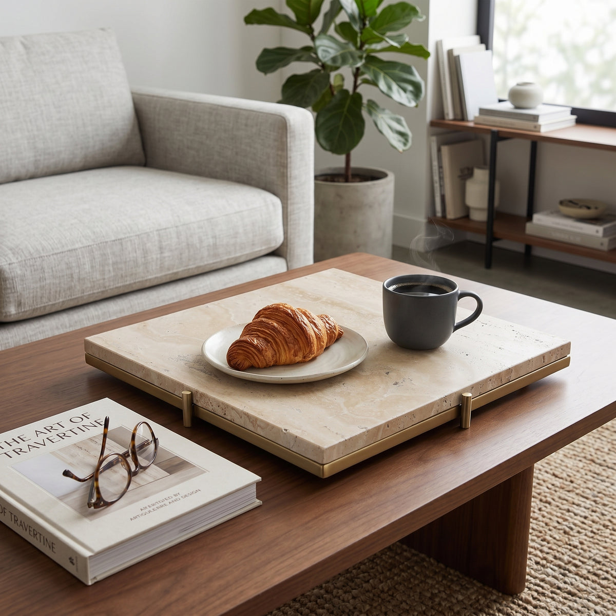 Gentryhaven Tan Tray — 2″ — additional view