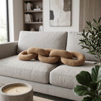 Roseside Brown Pillow — 4″ — additional view
