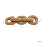 Roseside Brown Pillow — 4″ — additional view