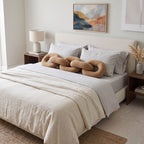 Roseside Brown Pillow — 4″ — additional view