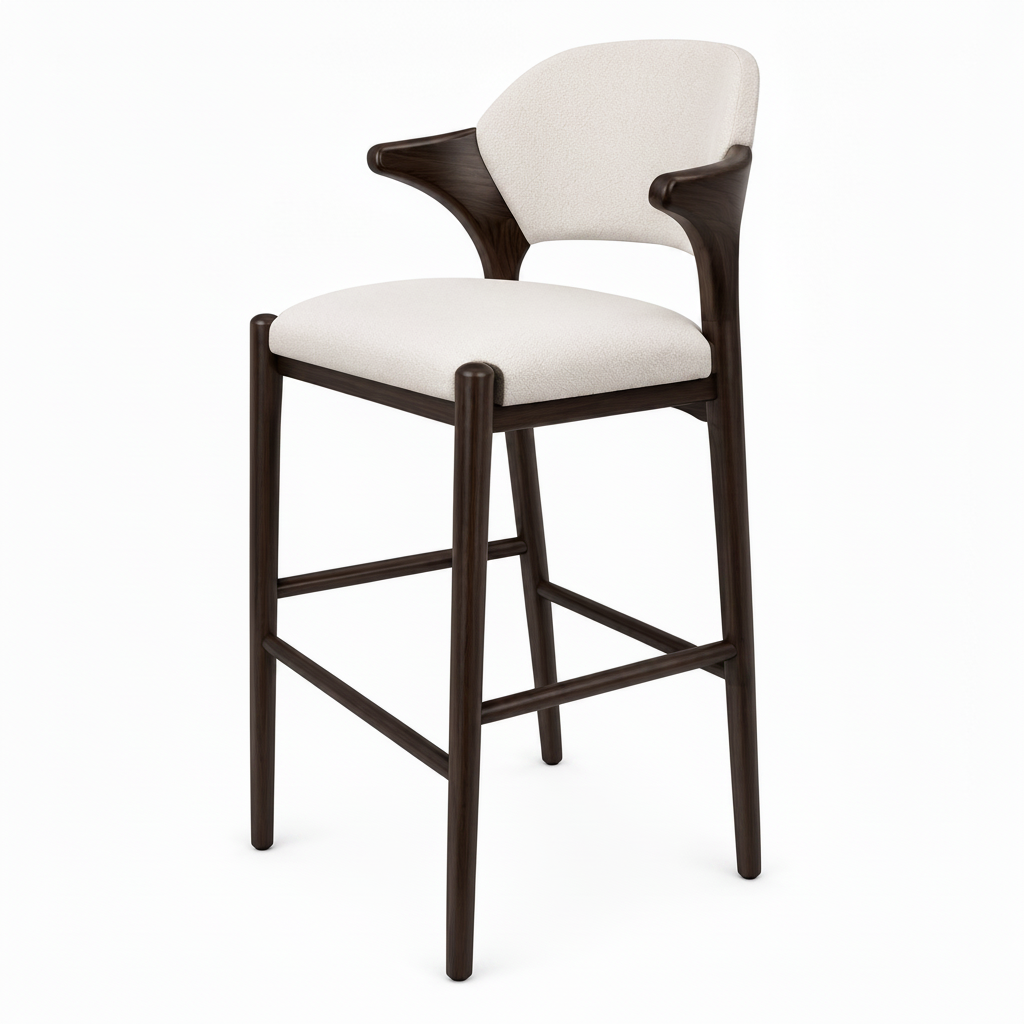 Siena Bar Stool 左前方白底图