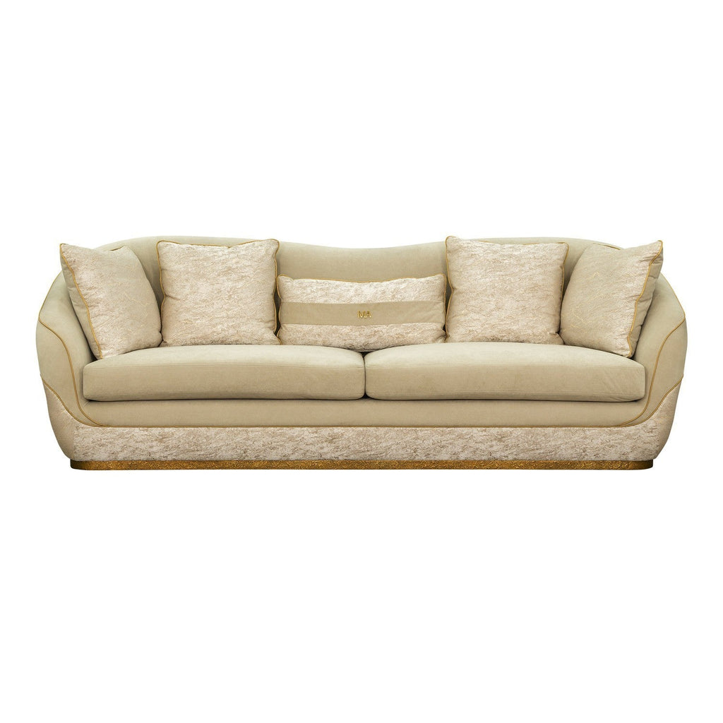 Sirene mansion sofa in Dune Antique Gold — front view