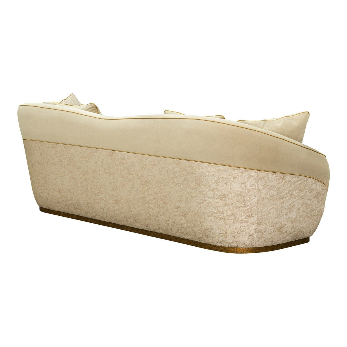 Sirene mansion sofa in Dune Antique Gold — rear view