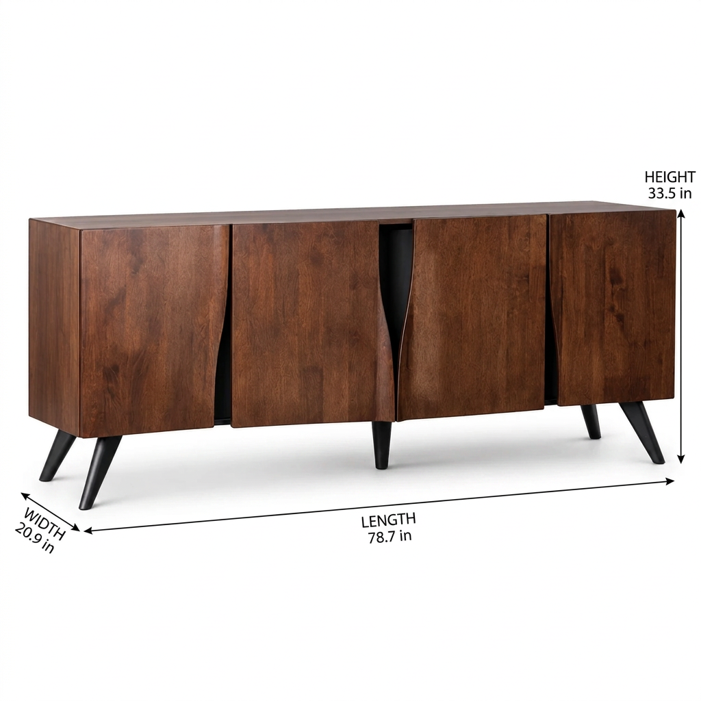 Sobral 78" Server - Dimensions