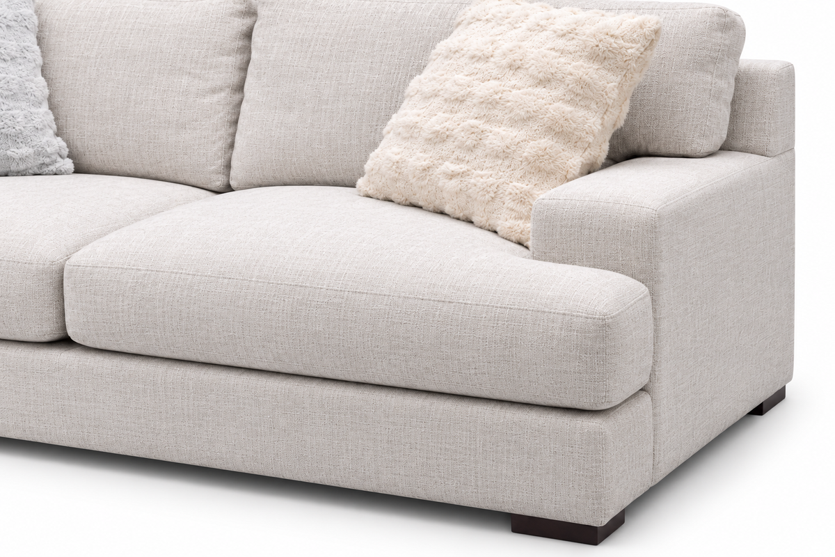 Solmere Linen Loveseat — studio view 3