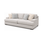 Solmere Linen Sofa — full product, square white background