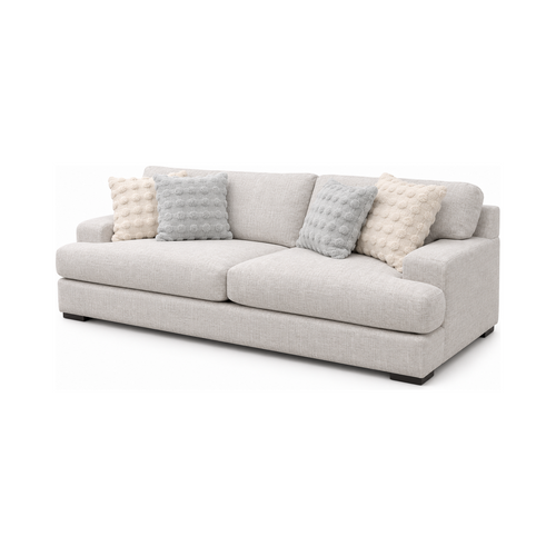 Solmere Linen Sofa — full product, square white background