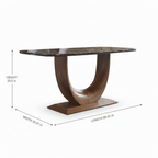 Solstice Marble Dining Table dimension diagram