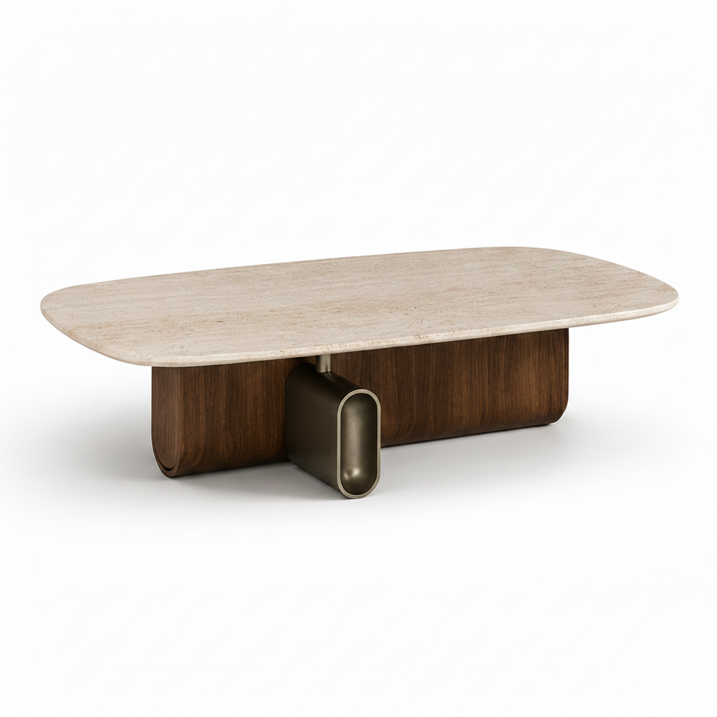 Solvane Leather Coffee Table