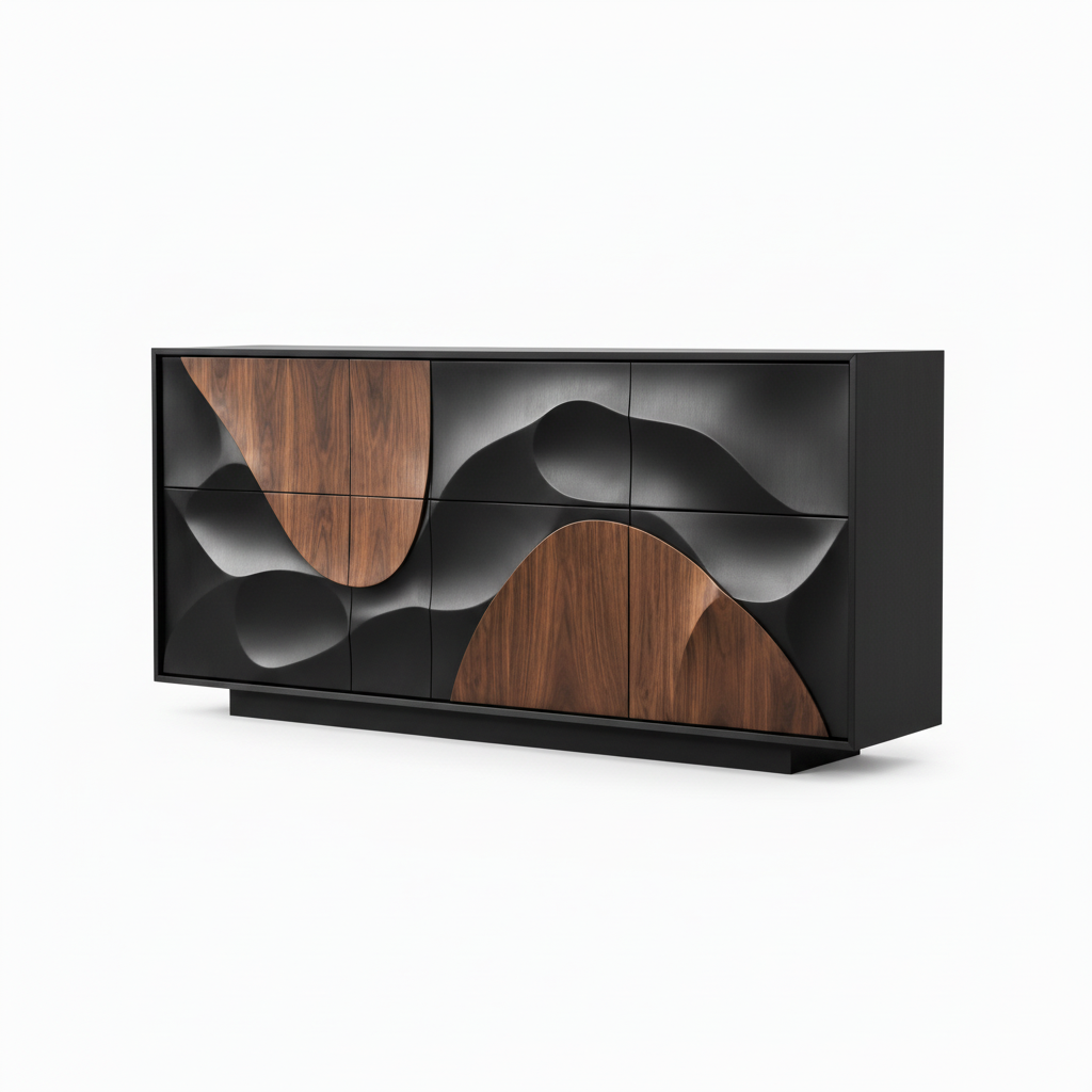 Somerset Sideboard front-right three-quarter view on a pure white background