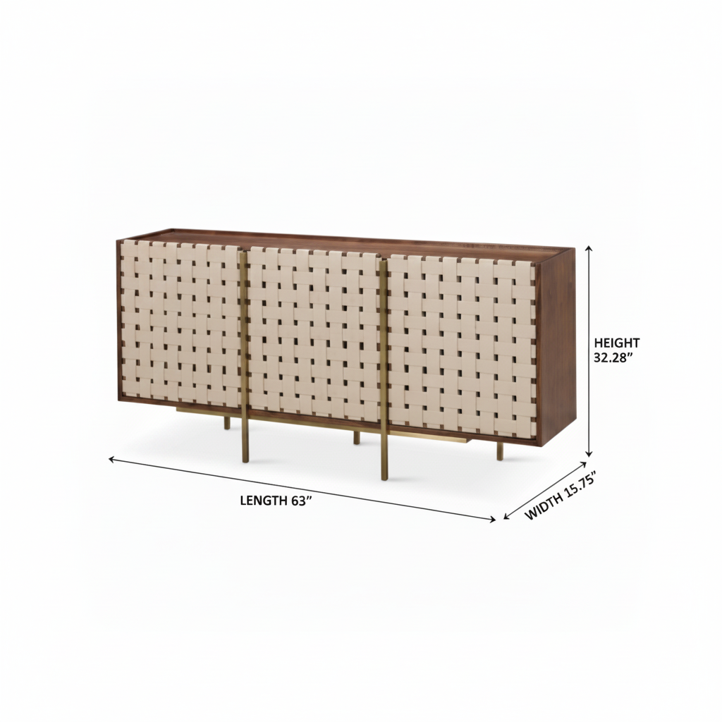 Sorelle Sideboard corrected dimension diagram preview