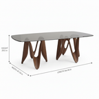 Sorrento Marble Dining Table dimension diagram