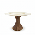 Stellan marble dining table front view