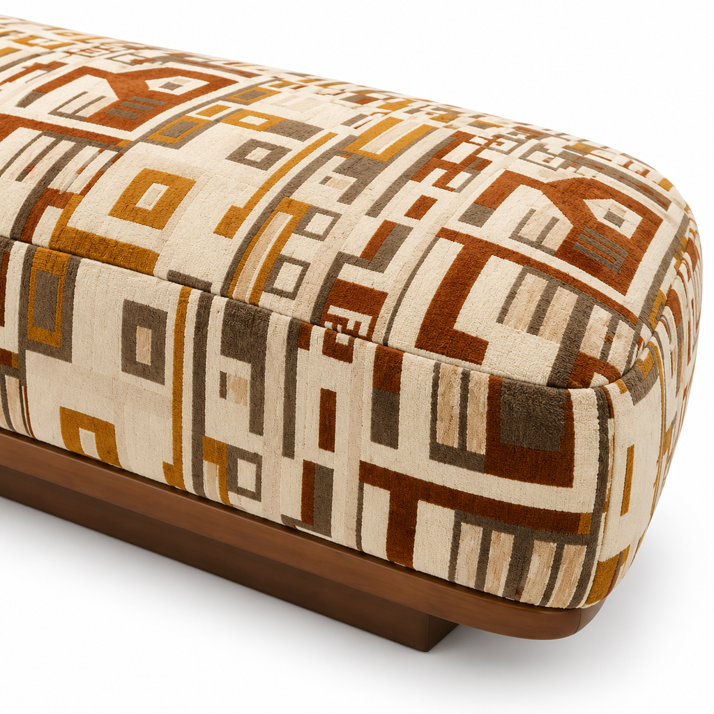 Tessaro Patterned Bench — detail 1