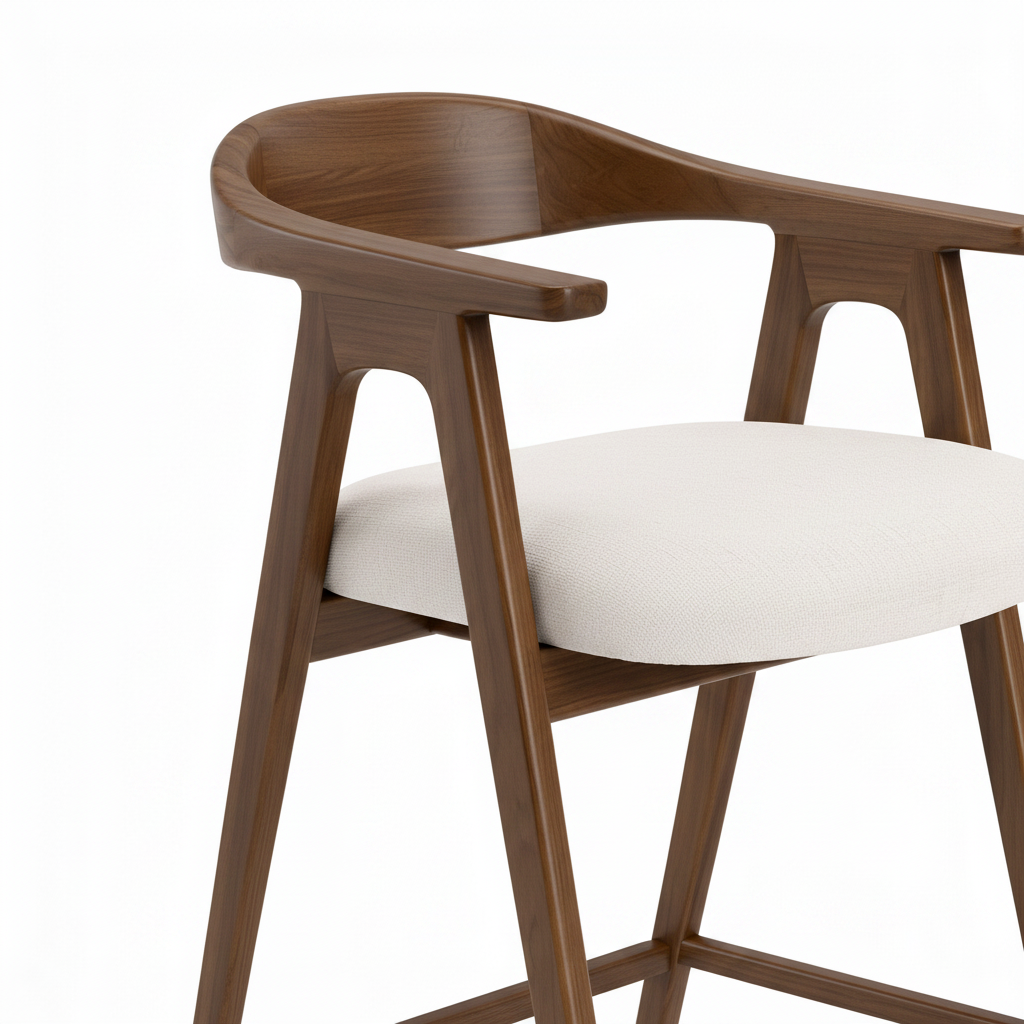 Tivoli Bar Stool 材质细节白底图生成中
