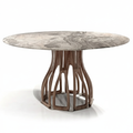Torino Marble Round Dining Table corrected front view