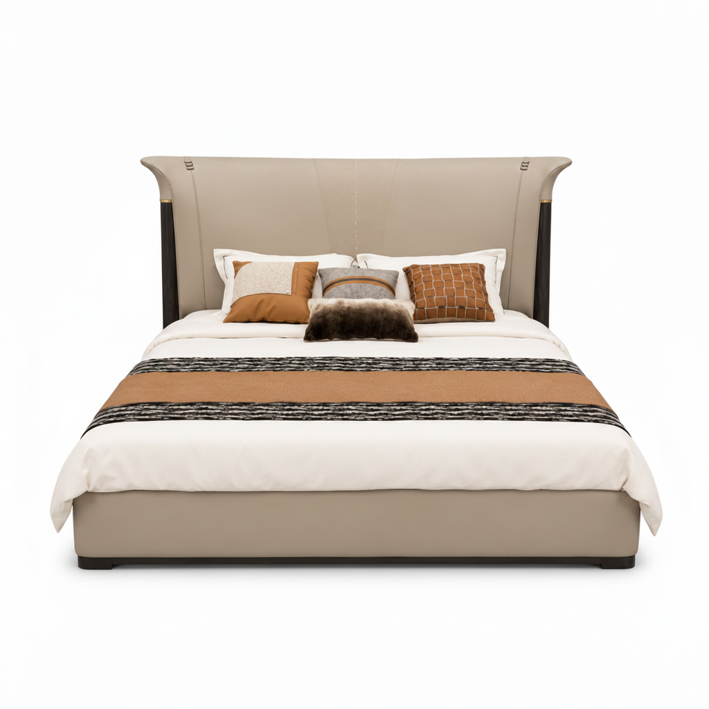 Trevane Bed straight-on front view on a white background