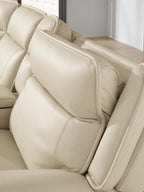 Double Deal Almond Power Reclining Sofa