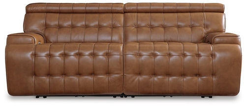 Temmpton Chocolate Power Reclining Loveseat