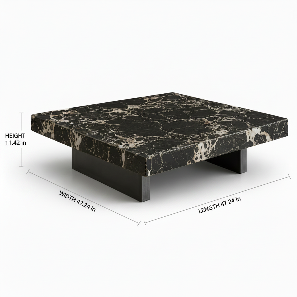 Ulysse Coffee Table dimension diagram