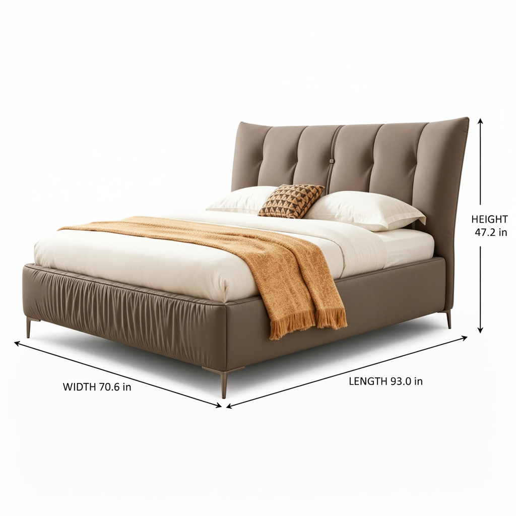 Urbane Bed dimension diagram