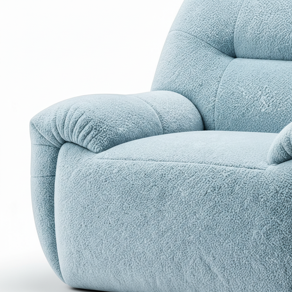Uvenza Accent Chair fabric upholstery detail showing the soft textured surface.